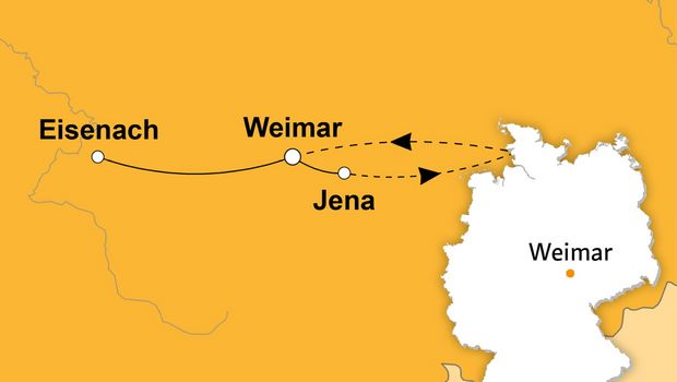 Ihre Reiseroute