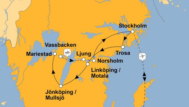 Ihre Reiseroute