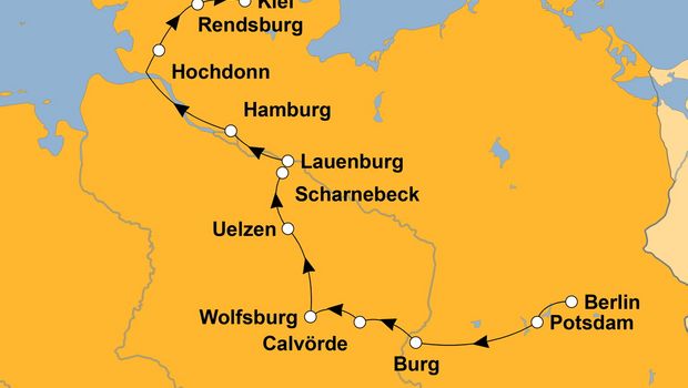 Ihre Reiseroute