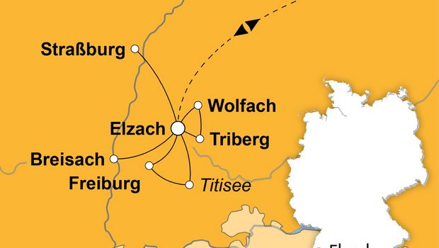 Ihre Reiseroute