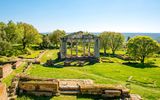 Tempel Ruinen in Apollonia in Albanien