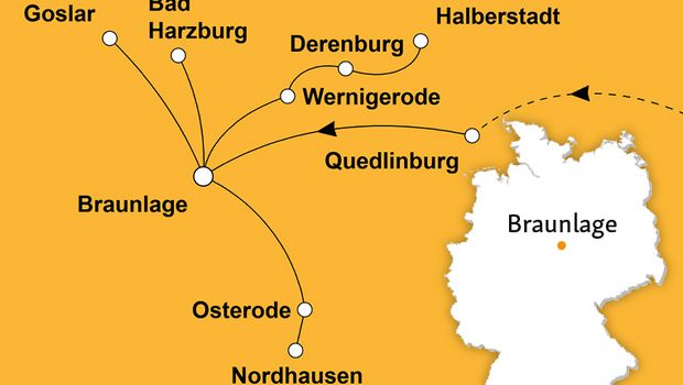 Ihre Reiseroute