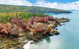 Three Sisters at Cliffs of Fundy UNESCO Global Geopark