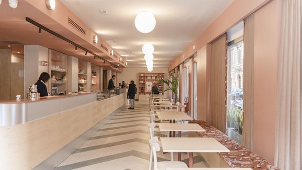 Restaurant des Hotel Moderna Roma in Italien 