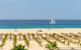 Beach and sailboat, Sal island