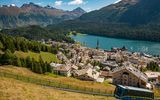 Blick auf St. Moritz  