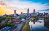 Sonnenuntergang in Cleveland