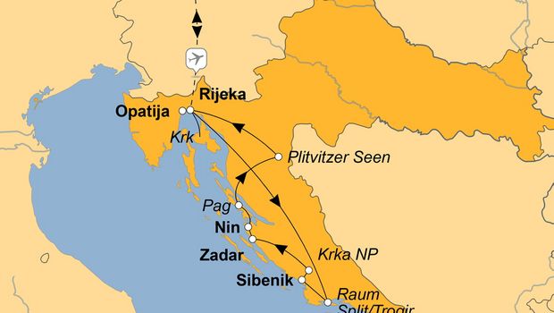 Ihre Reiseroute