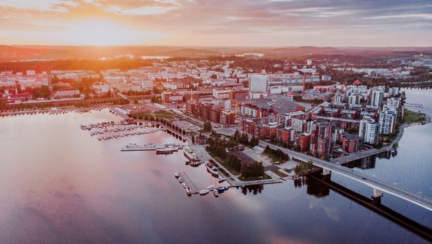  Blick auf Jyväskylä, Finnland