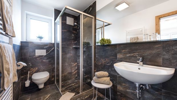 Hotel Bergparadies, Beispiel Badezimmer 
