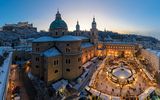 Salzburg, Christkindlmarkt am Dom und Residenzplatz