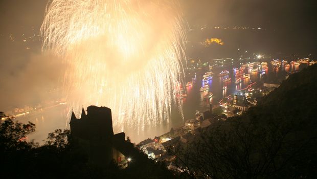 Rhein in Flammen bei St. Goar