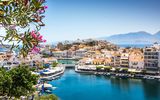 Agios Nikolaos City and Voulismeni Lake, Crete, Greece
