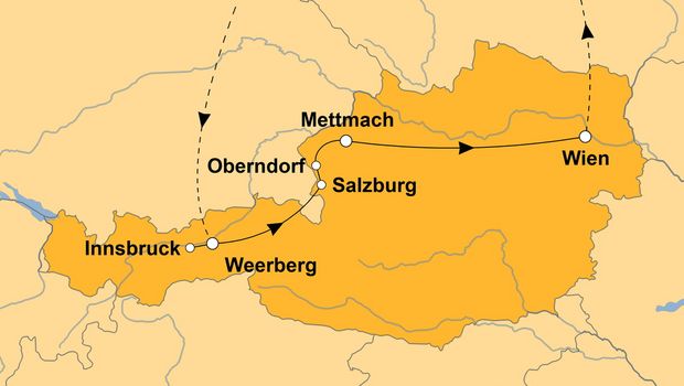 Ihre Reiseroute