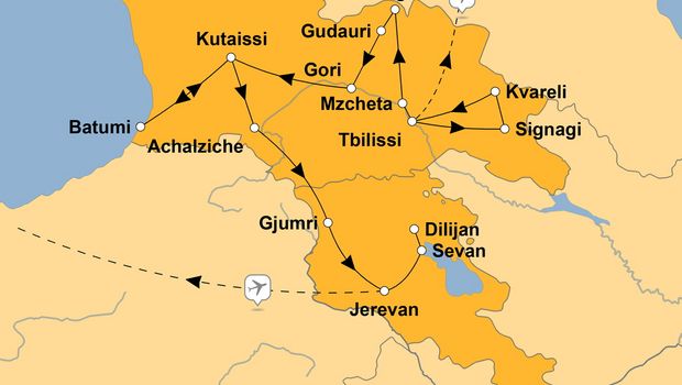 Ihre Reiseroute