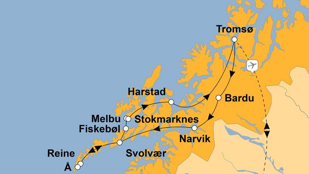 Ihre Reiseroute