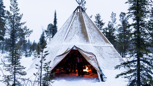 Tipi in Lappland
