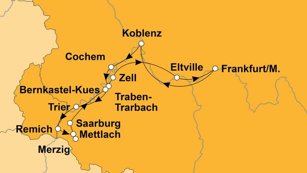 Ihre Reiseroute