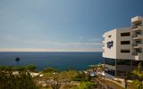 Blick vom Hotel aufs Meer