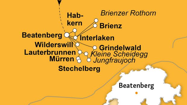 Ihre Reiseroute