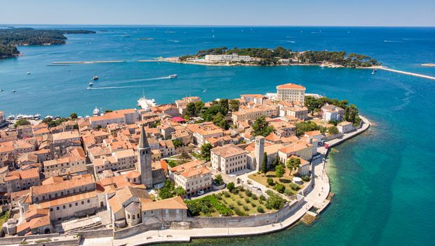 Croatia porec drone photography adriatic blue water