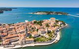 Croatia porec drone photography adriatic blue water