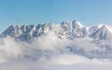 Winterpanorama: Berge in Tirol