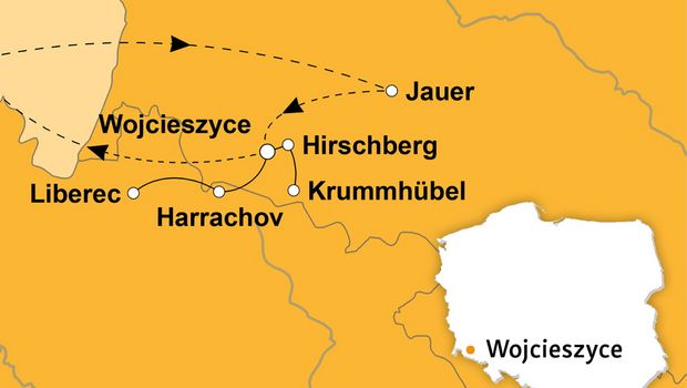 Ihre Reiseroute