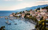 Hafen von Volosko Opatija Kroatien