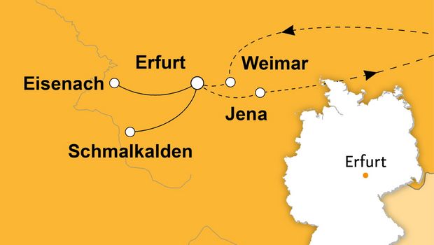 Ihre Reiseroute