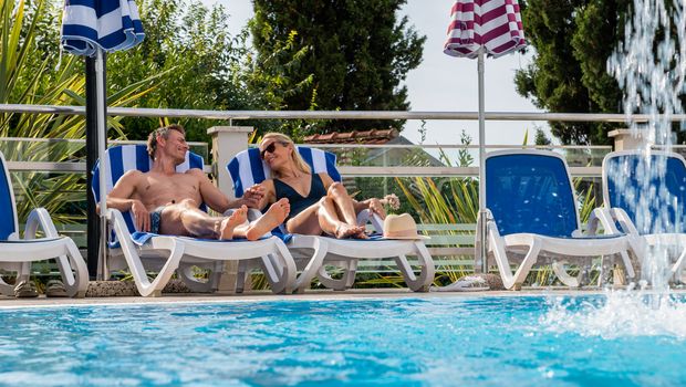 Outdoor Pool im Hotel Mimosa Lido Palace