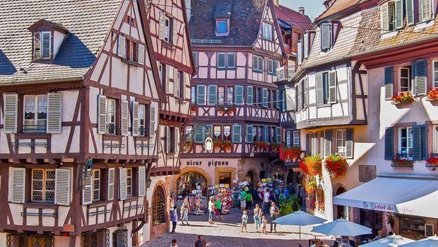 Fachwerkhäuser im Elsass