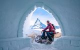 Igloo mit Sicht auf das Matterhorn