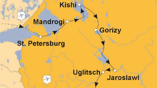 Ihre Reiseroute