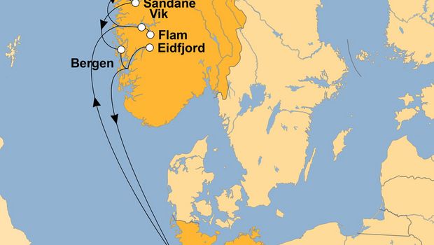 Ihre Reiseroute